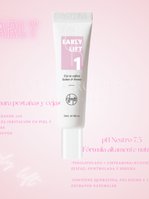 Early Lift Paso 1 – loción de lifting de pestañas coreano pH 7,5 en tubo de 10 g